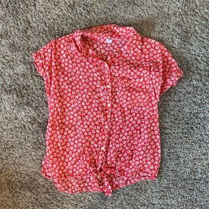 Old Navy Floral Button Up